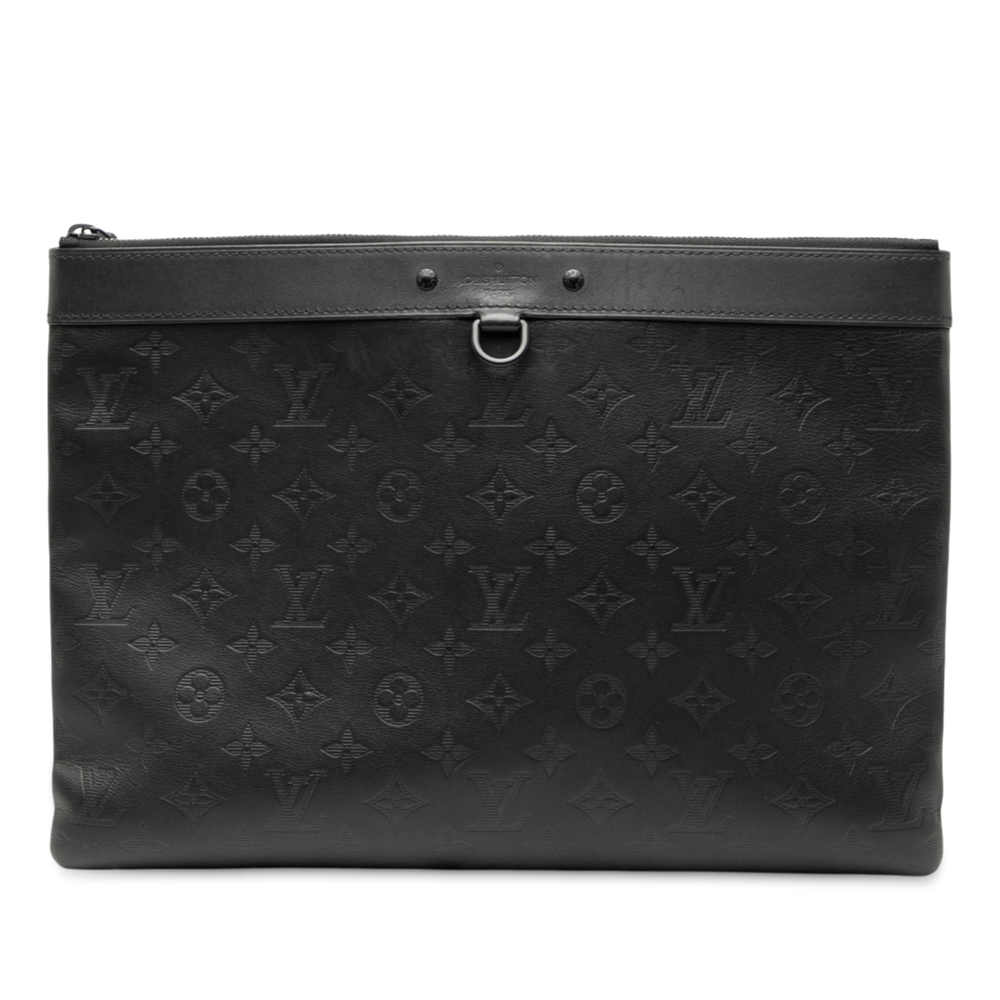Pre-Loved Louis Vuitton Monogram Shadow Discovery Pochette - Picture 1 of 7
